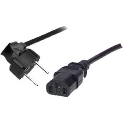 Afbeelding van shiverpeaks type F/C13 2m Netstekker F C13 stekker Zwart electriciteitssnoer