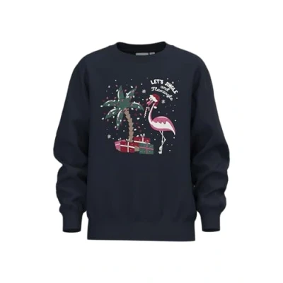 Afbeelding van NAME IT NKFVISMAS LS NREG SWEAT BRU Meisjes Trui Maat 122/128
