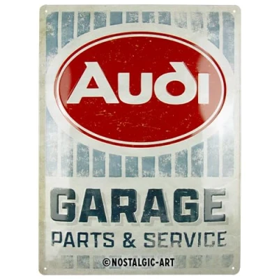 Afbeelding van Wandbord 30 x 40 cm Audi Garage Parts And Service