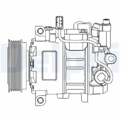 Afbeelding van Delphi Diesel Airco compressor CS20476