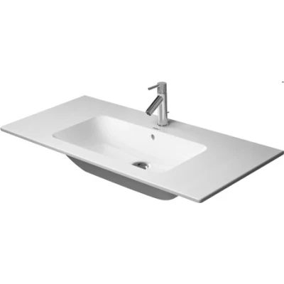 Afbeelding van Duravit Me by starck wastafel 103x49cm 1 kraangat met overloop wit