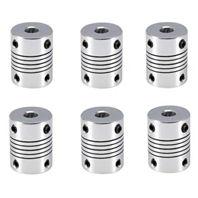 Afbeelding van JZK 6 x Flexibele askoppelingen 3D printerkoppeling 5 mm tot 8 NEMA 17 askoppeling voor RepRap printer CNC machine