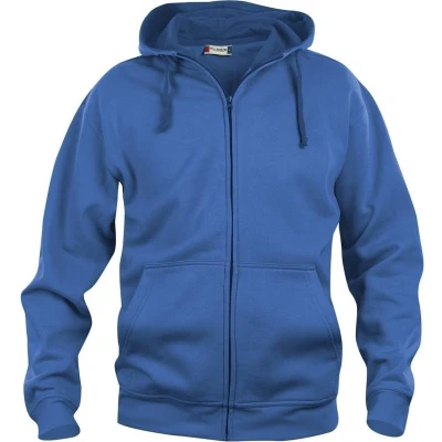Afbeelding van Basic hoody full zip kobalt xxl