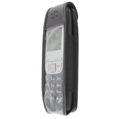 Afbeelding van caseroxx Leren tas met riemclip voor Gigaset A415 / A415A uit echt leer, mobiele telefoonhoes riem (met venster gemaakt van vuilafstotende transparante film erin zwart)