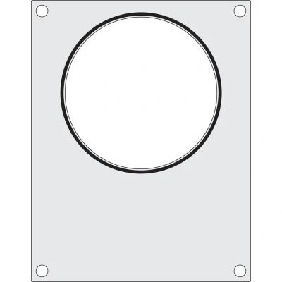Afbeelding van HENDI Matrix, voor Traysealer 330005, zwarte siliconen afdichting, geschikt soepcontainer van bijv. ø153mm, aluminium