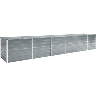 Afbeelding van Plantenbak verhoogd 480x80x77 cm gegalvaniseerd staal grijs