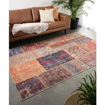Afbeelding van Patchwork Tapijt/Vloerkleed Fade Heritage Blauw/multi 230x330 Cm