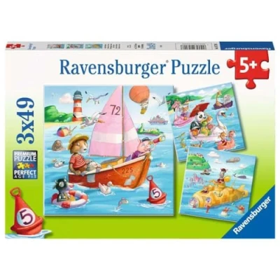 Afbeelding van Ravensburger Watervoertuigen Legpuzzel 3x49st.