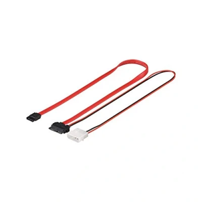 Afbeelding van Goobay HDD S ATA SlimLine Cable 1.5 Gbit/s/3 Gbit/s 2in1 0.3 m