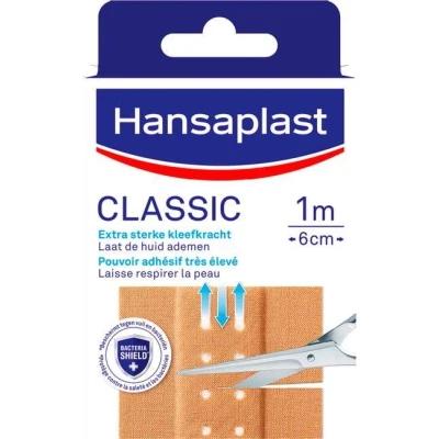 Afbeelding van 2x Hansaplast Classic 1 m x 6 cm