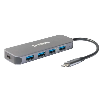 Afbeelding van D Link DUB 2340 USB C (USB 3.2 Gen 2) multiport hub 4 poorten Grijs
