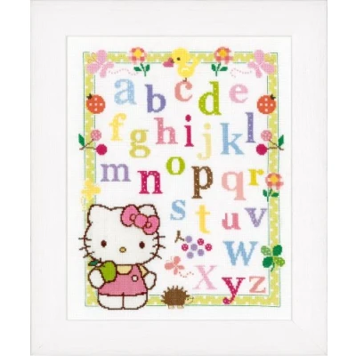 Afbeelding van Telpakket kit Hello Kitty ABC met Vervaco PN 0148694