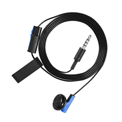 Afbeelding van Gaming hoofdtelefoon, Mono Chat oortelefoon met microfoon, 3,5 mm plug &amp; clip voor 4