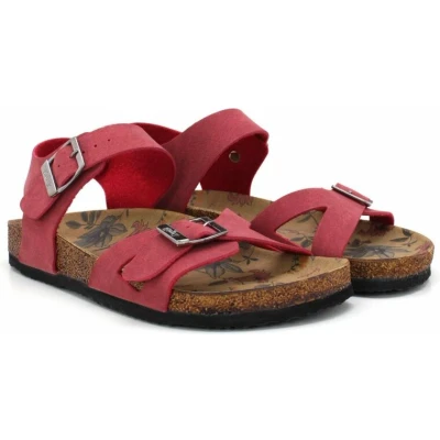 Afbeelding van GOBY Red Sandalen Slippers Hoge kwaliteit Handmade Maat 36