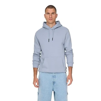 Afbeelding van Only &amp; Sons Onsceres Hoodie Hoodie, Heren, Maat: Medium, Eventide