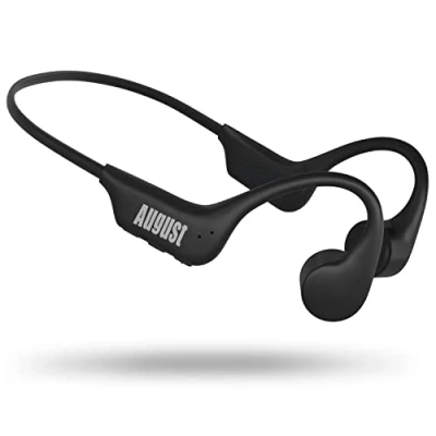 Afbeelding van Bone conduction Headphone Bluetooth 5.3 August EP400 koptelefoon met beschermingsklasse IP68 (stof en waterdicht) 16GB MP3 geheugenmicrofoon open ear gebruiksduur 10 uur voor sport