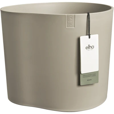 Afbeelding van Elho Eden 35 Bloempot voor Binnen &amp; Buiten 100% Gerecycled Plastic Ø 32.6 x H 32.0 cm Zacht Taupe