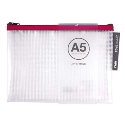 Afbeelding van APLI 17384 1 pochette tas met rits A5
