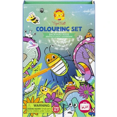 Afbeelding van Tiger Tribe Colouring Set Backyard Bugs