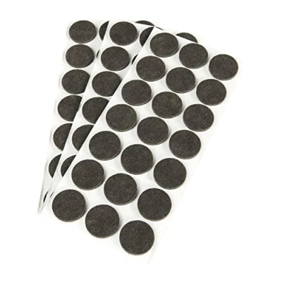 Afbeelding van Emuca 2004216 viltdoppen rond, diameter 30 mm, zelfklevend, 63 stuks, bruin