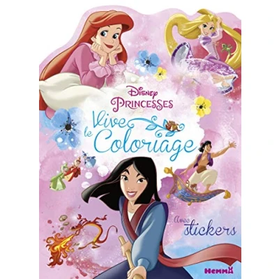 Afbeelding van Disney Princesses Vive le coloriage ! (Mulan, Ariel et Raiponce): Avec stickers