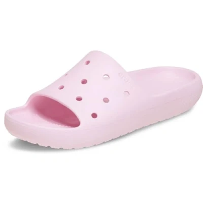 Afbeelding van Crocs Unisex Classic Slide V2 schuifsandalen, Pink Milk, 43/44 EU