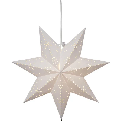 Afbeelding van STAR TRADING Papieren ster Classic met E14 fitting, wit