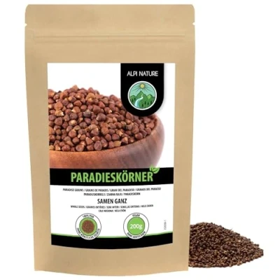 Afbeelding van Alpi Nature Meleguet peper (200 g) paradijskorrels cavia gemaakt van gecontroleerde teelt melegueta pfeffer testen 100% puur en natuurlijk
