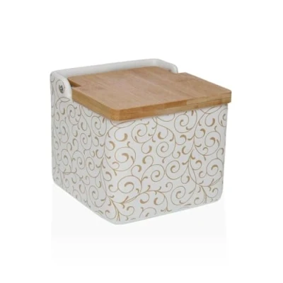 Afbeelding van Zoutvaatje met deksel Versa Serpentine Keramisch Dolomite 12,2 x 11,5 cm