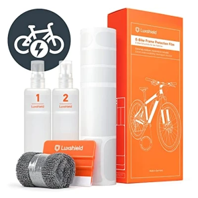 Afbeelding van Luxshield e bike Lakbeschermingsfolie voor bike, pedelec, elektrische fiets, MTB enz. 21 delige frameset tegen steenslag transparant mat &amp; zelfklevend