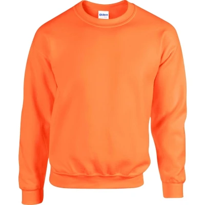 Afbeelding van Gildan Zware Blend Unisex Adult Crewneck Sweatshirt voor volwassenen (Veiligheid Oranje)