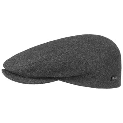 Afbeelding van Lipodo sport flatcap dames en heren Platte pet met klep sportieve seizoensovergang winter 59 cm antraciet