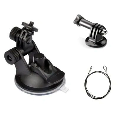 Afbeelding van ShipeeKin Auto Voorruit GPS Zuignap Mount voor Dash Cam Camera Camcorder Beugel Houder Stand en Lanyard alle GoPros, SJCAM, GeekPro, Xiaomi Yi, 4K Micro SLR
