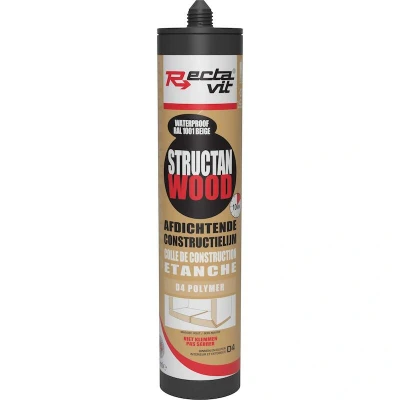 Afbeelding van Rectavit Houtlijm Structan Wood RAL 1001 Watervast Snelle werking 290ml