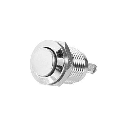 Afbeelding van Keenso drukknopschakelaar DC 36 V 2 A 12 mm waterdicht metaal instant button start schakelaar Knoppen en indicatoren