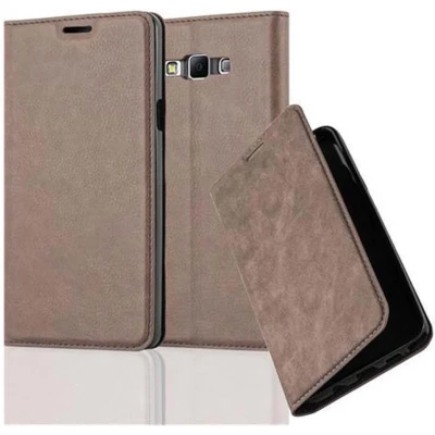 Afbeelding van Cadorabo Hoesje geschikt voor Samsung Galaxy A7 2015 in KOFFIE BRUIN Beschermhoes Case magnetische sluiting Cover