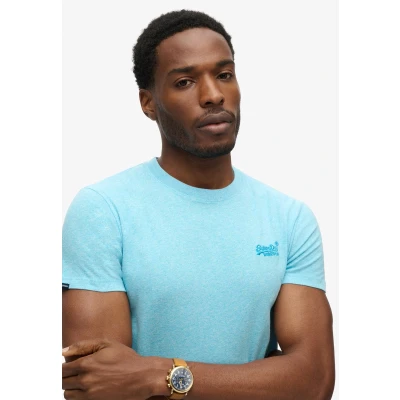 Afbeelding van Superdry Vintage T shirt Met Geborduurd Logo Voor Heren, Olijfgroen Heren Maat L