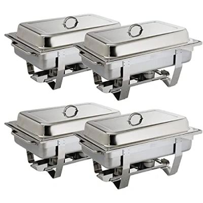 Afbeelding van Olympia Milan chafing dish set GN 1/1 (4 stuks)