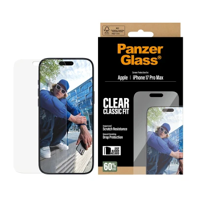 Afbeelding van PanzerGlass Screen Protector iPhone 17 Pro Max Classic Fit w. Eas