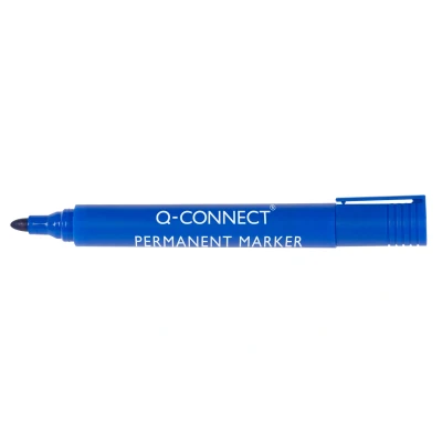 Afbeelding van Q connect Permanente Marker, 2 3 Mm, Ronde Punt, Blauw Permanent Marker