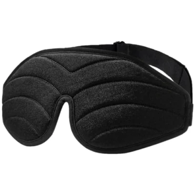 Afbeelding van Umisleep oogmasker om te slapen, 3D voorgevormd slaapmasker en blinddoek voor vrouwen mannen, super zacht, comfortabel golfpatroon, 100% blokkeringslicht, oogafdekking reizen, ploegenwerk, dutjes