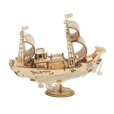 Afbeelding van Robotime 3D puzzel modelbouw pakket Japanese Diplomatic Ship TG307