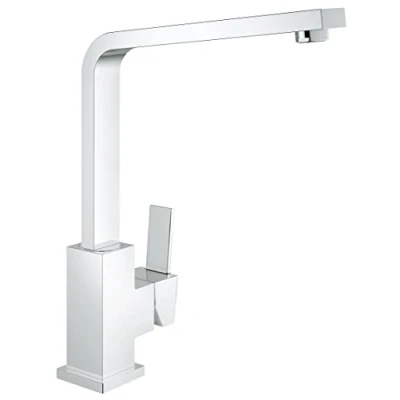 Afbeelding van Grohe sail cube keukenmengkraan eengreeps 309mm hoogte 285mm kraanmond 202mm voorsprong uitloop hoog draaibaar chroom 31393000