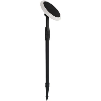 Afbeelding van V TAC Tuinlamp op zonne energie VT 943 6667 LED 3.00 W Daglichtwit Wit, Zwart