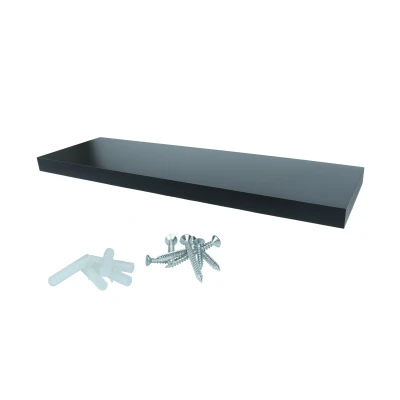 Afbeelding van Zwevende Wandplank 80 x 24 cm Zwart Per Stuk