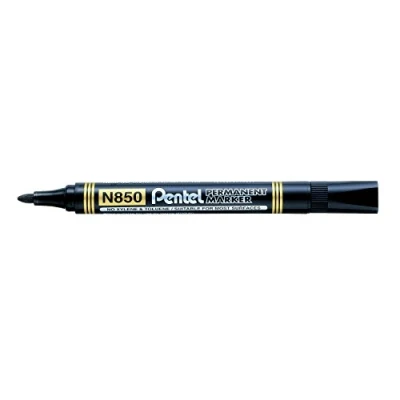 Afbeelding van Pentel Permanente Markers Bullet Point Zwart (Pack van 12)