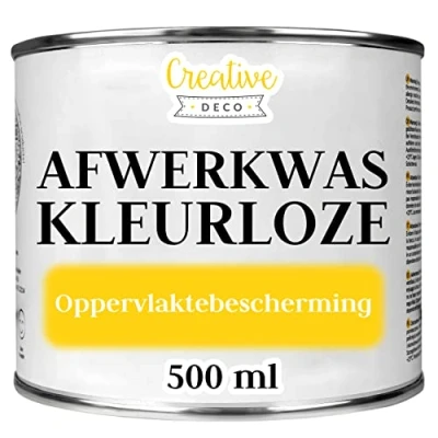Afbeelding van Creative Deco 500 ml Wax Meubelwas Transparant Bescherming van het Oppervlak