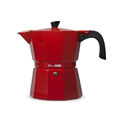 Afbeelding van IBILI Percolator, Bahia, rood, 12 kopjes, 600 ml, aluminium