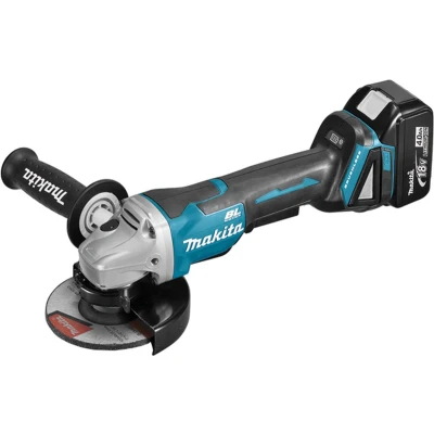 Afbeelding van Makita DGA505RMJ 18V Li ion accu haakse slijper set (2x 4.0Ah) in Mbox 125mm koolborstelloos