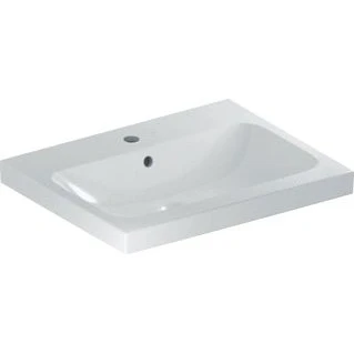 Afbeelding van Geberit iCon Light opzetwastafel wit KeraTect (60 x 48 cm) 1 kraangat,